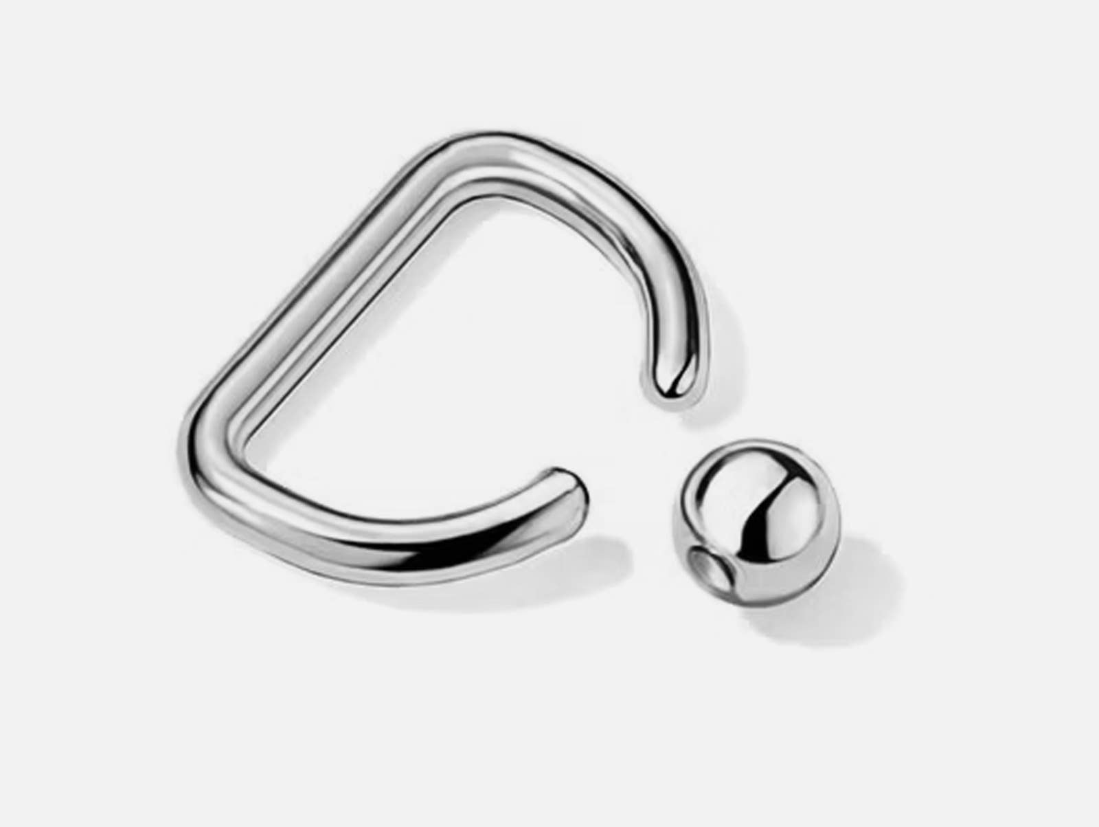 Bodytrend - Wholesale Nipple Ring - Surgical Steel 316L - Nipple  D-ring ,NIPPLE RING11