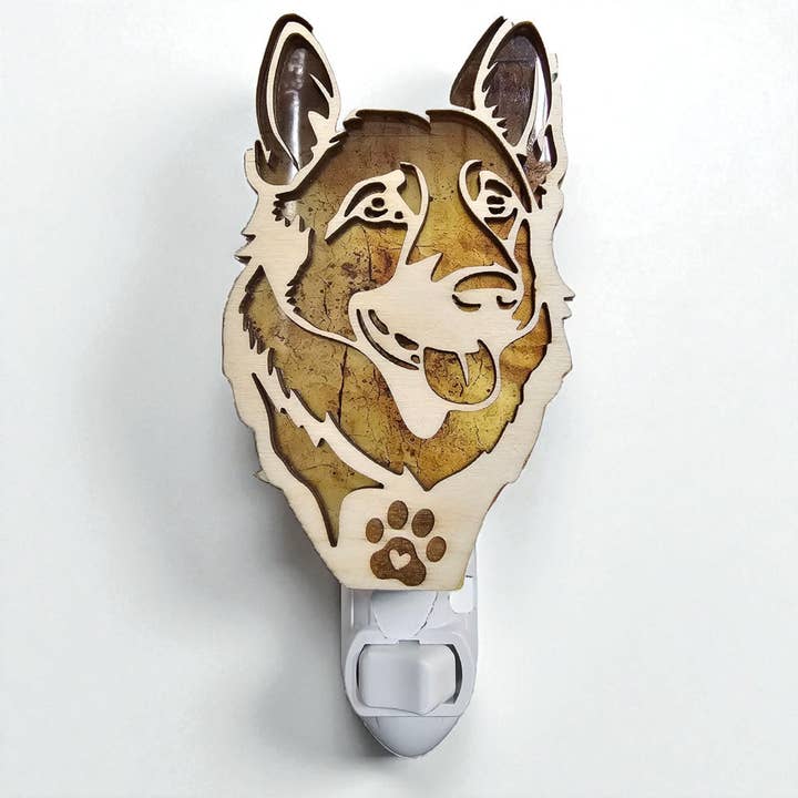 German Shepherd LED Dog Nightlight for wholesale by Gulf Coast Custom