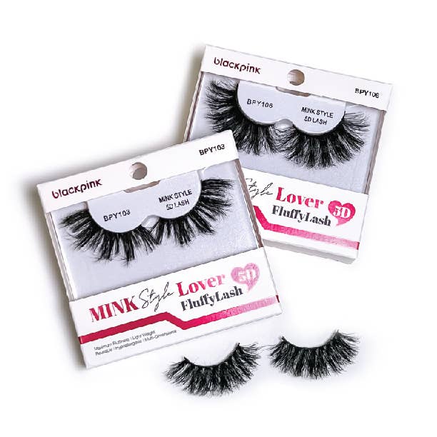 SM Beauty LLC - Wholesale False/Fake Eyelashes - Blackpink - 5D Mink Style Lover Fluffy Lash