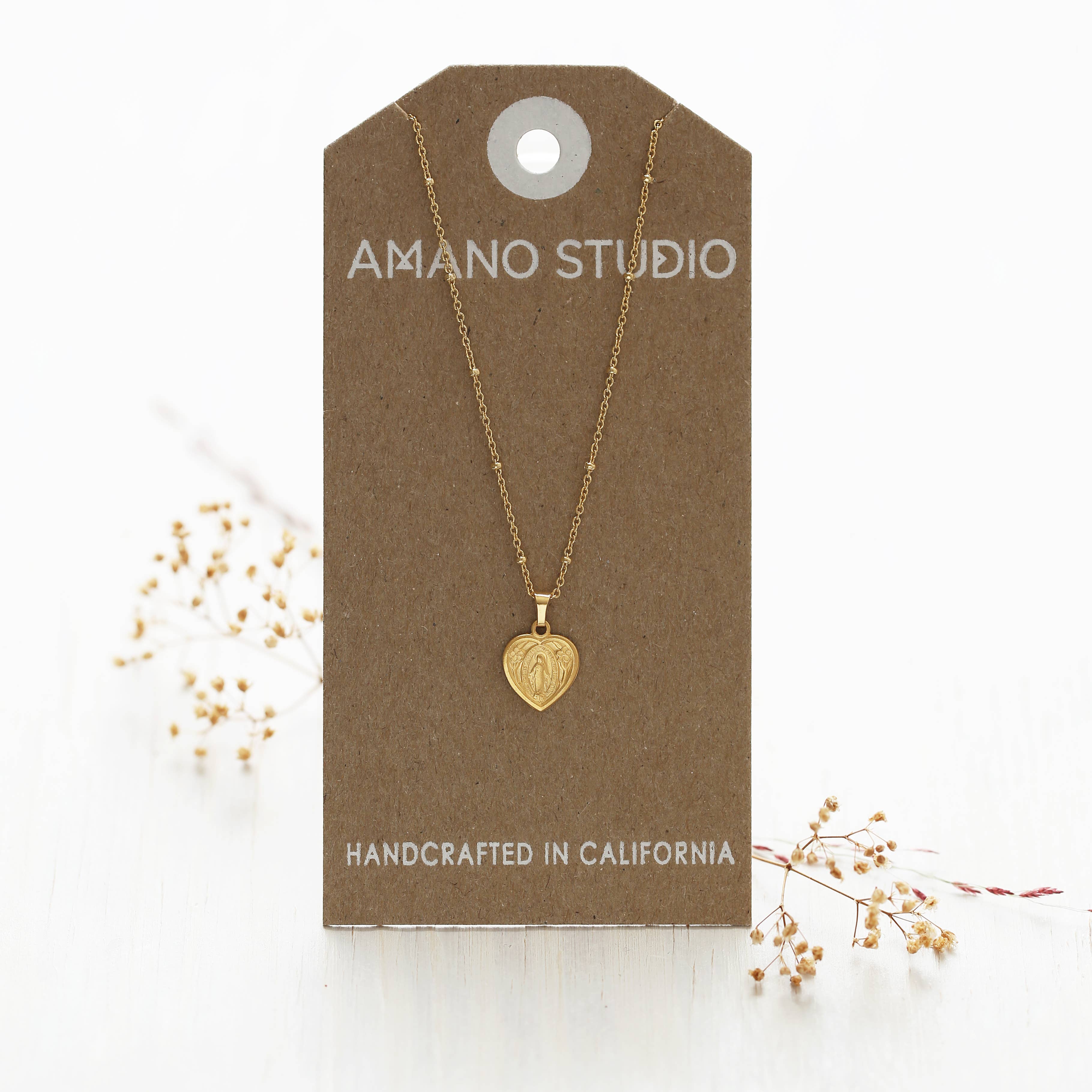Amano Studio - Vente Colliers à pendentif - Médaillon de Marie Miraculeuse1