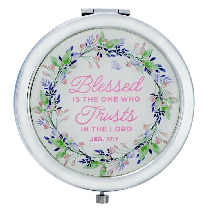 Mirror Compact Blessed Bloom Jer. 17:7 for wholesale by Christian Art Gifts