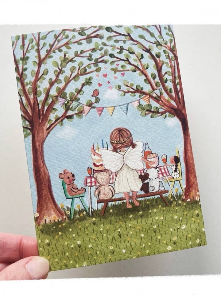 Fairy Picnic Card for wholesale by Love Lucy Illustration