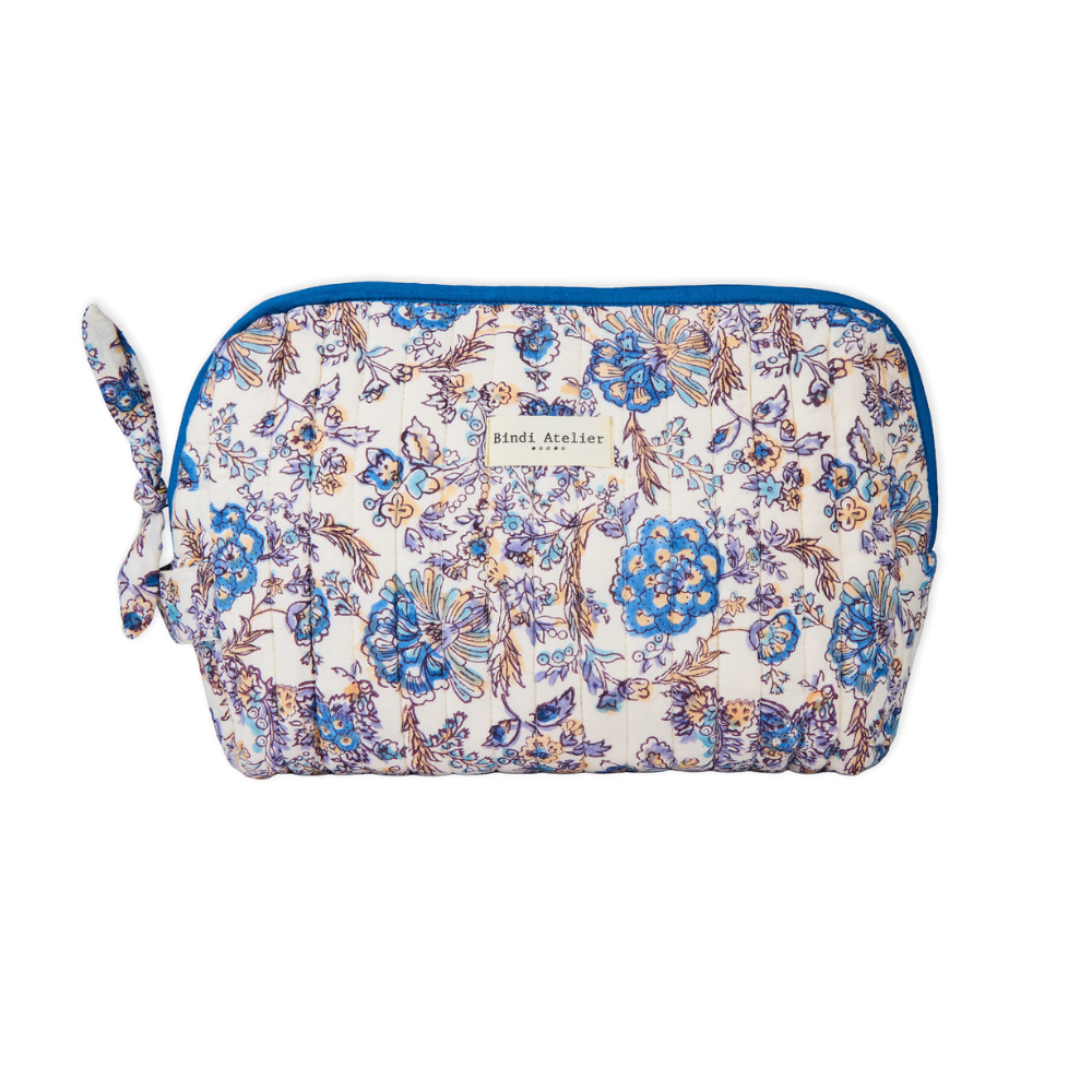 Bindi Atelier - Wholesale Toiletry Bag - Women's - block-printed cotton toiletry bag - Kiala2