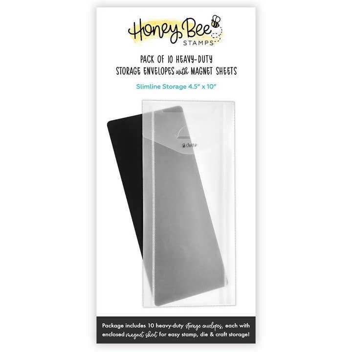 Honey Bee Stamps – wholesale Craft supplies – Bee Creative - Slimline Storage Pockets with Magnets 3 3/4" x 9 1/4"2