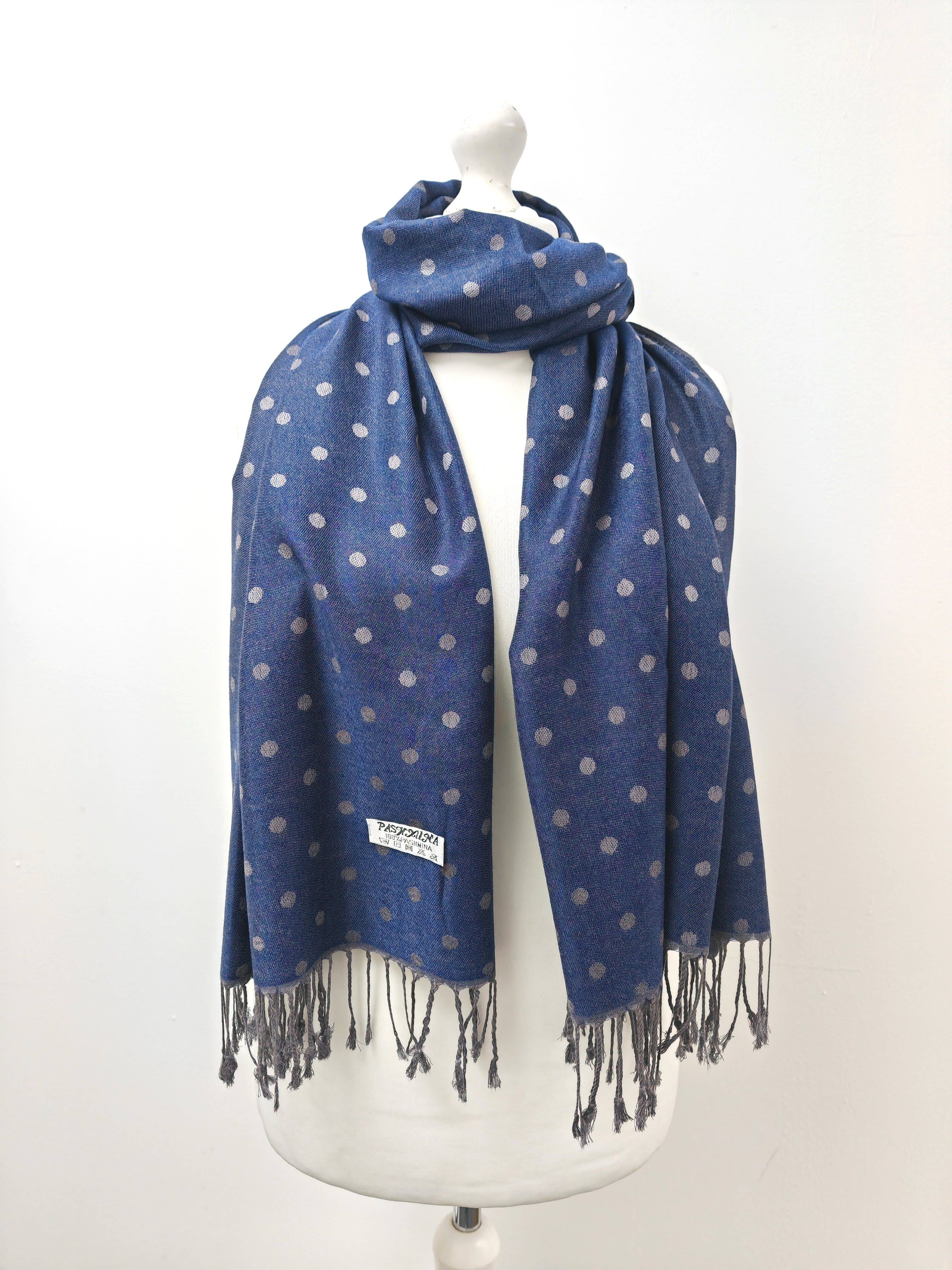 Superbia – wholesale Scarf – Women's – Super Soft Reversible Pashmina scarf /Shawl - C48-1 Dots