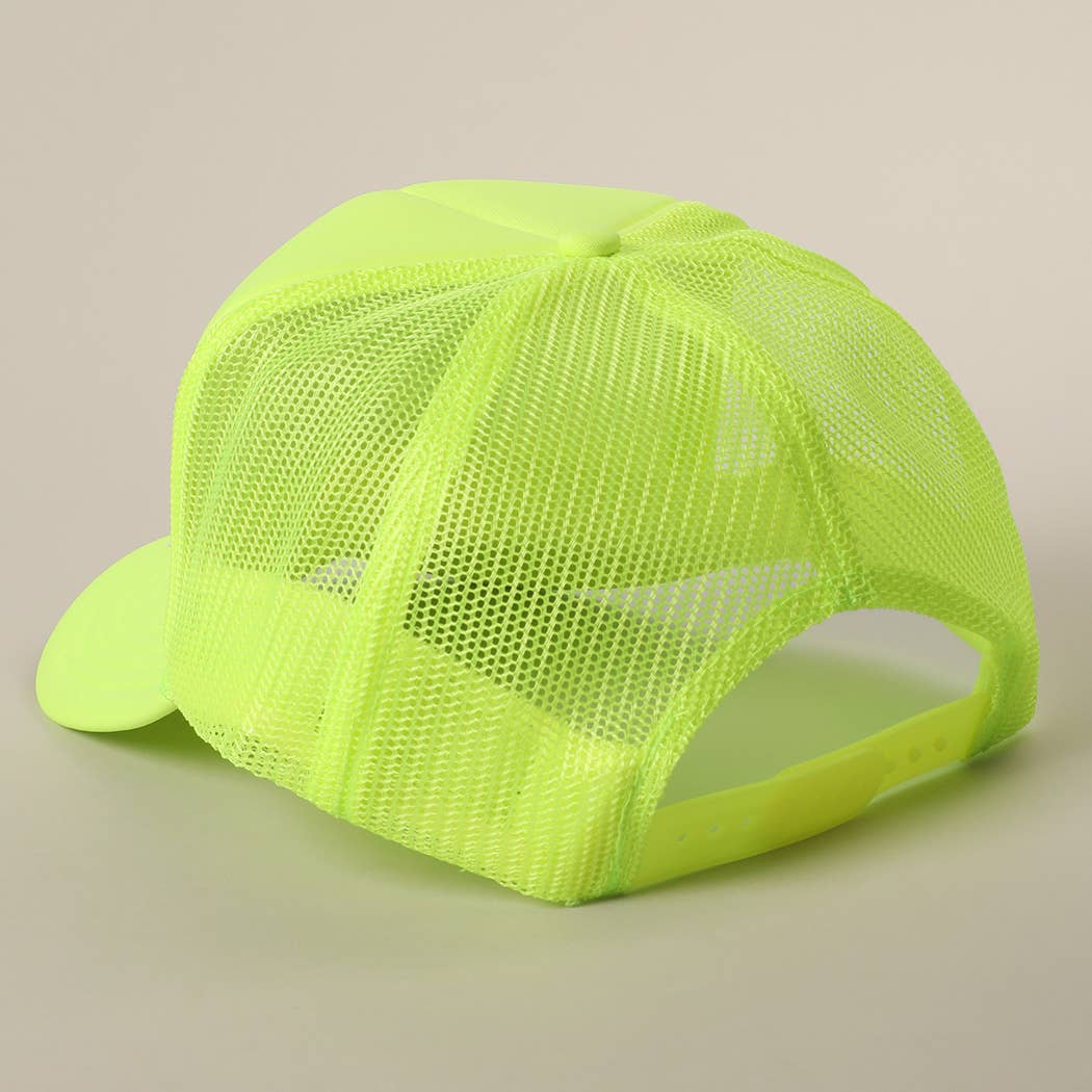 Fashion City - Wholesale Trucker Hat - Unisex - Salty But Sweet Text Logo Printed Mesh Back Trucker Hat19