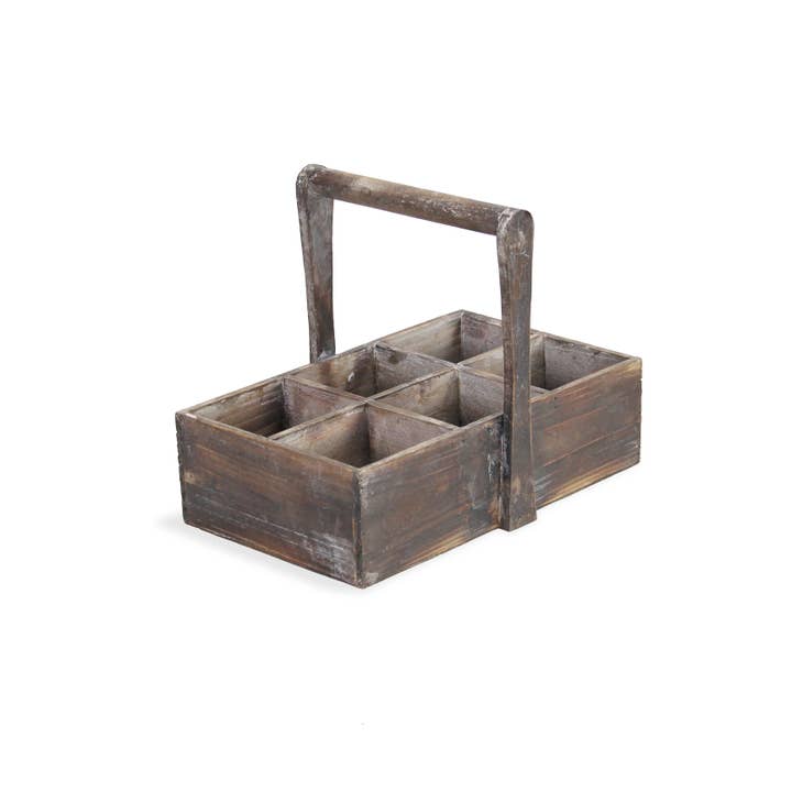 Raphina Wood Caddy for wholesale by Cheungs Home Decor