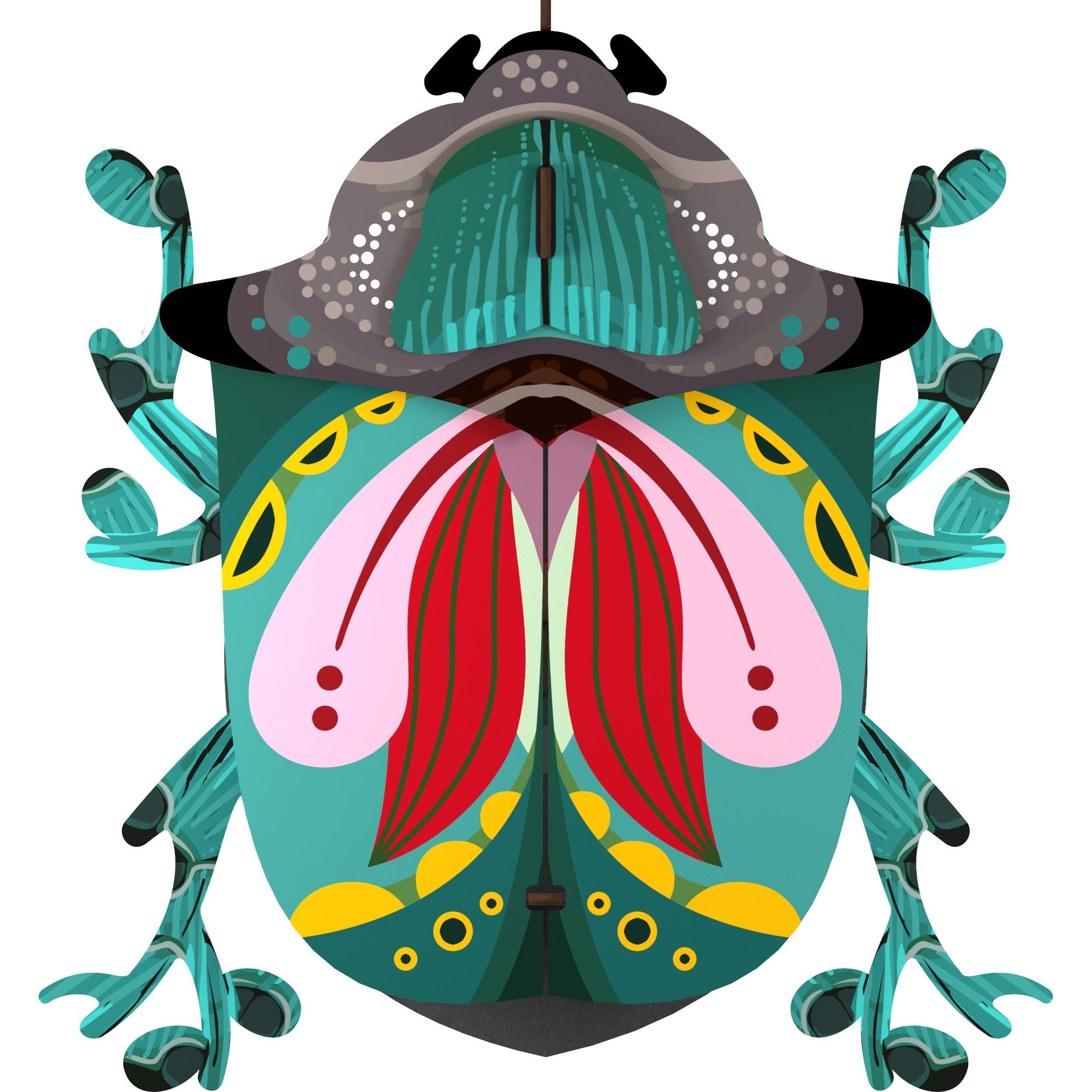 Miho Unexpected Things - Wholesale Wall Accent - Miho - Beetle with Hidden Storage (medium) - Paul0