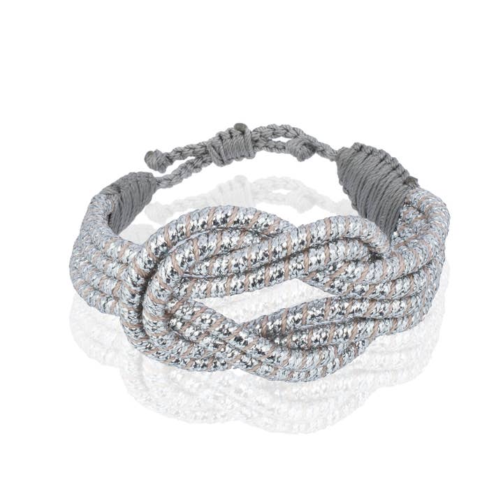Öppen Knot Armband - Silver för wholesale av SEQUENCE APPAREL LLC