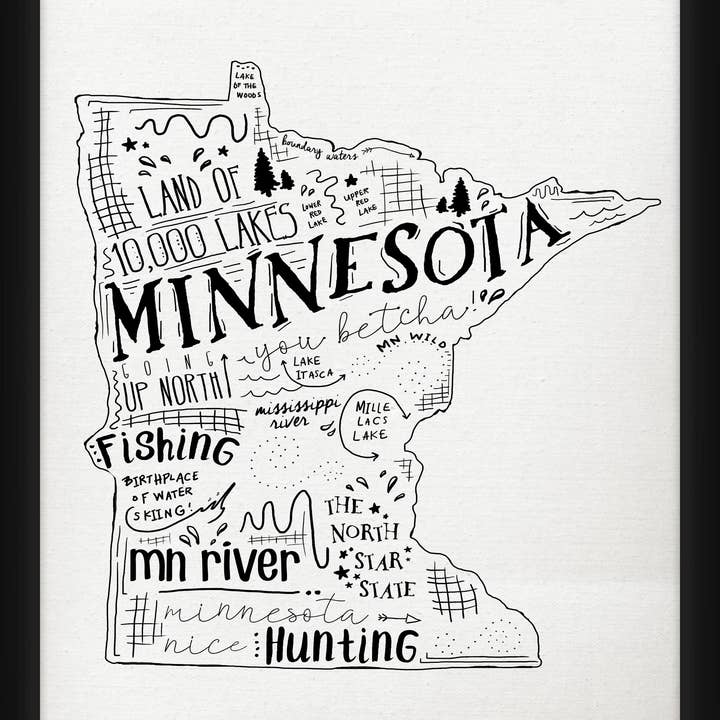 Minnesota Iii 20'' x 18'' Framed Wall Art for wholesale by PTM Images
