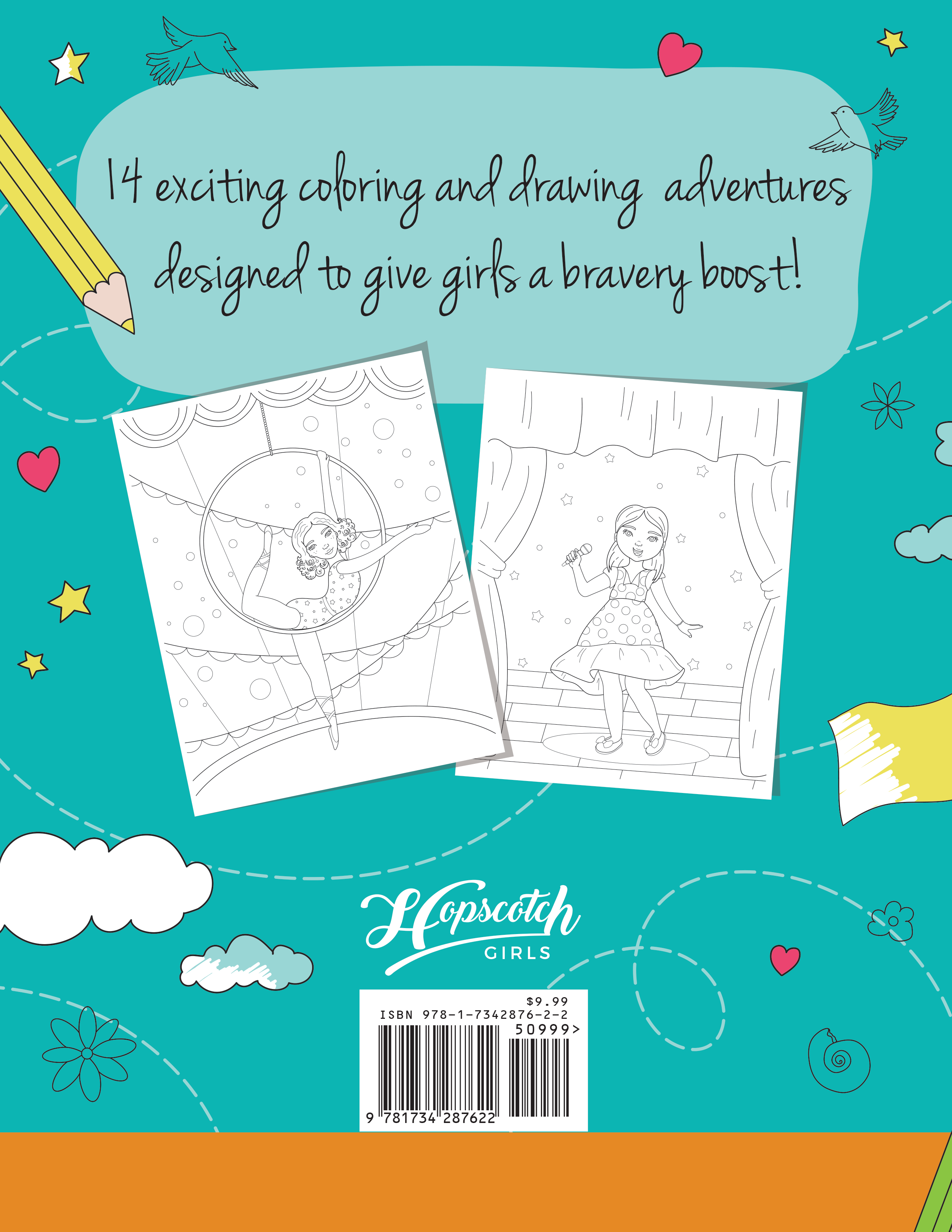 Hopscotch Girls - Wholesale Coloring & Activity Book - Kids & Baby - Coloring Book for Girls - "Think Brave! A Coloring &..."1
