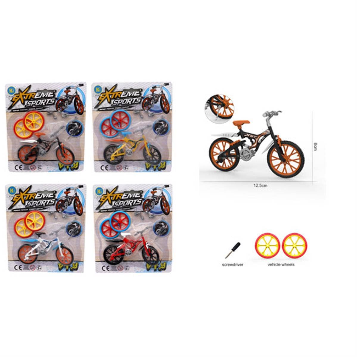 TSJJ - Wholesale Classic Toy - Kids - 12.5 cm Mountain Bike and Accessories Blister0