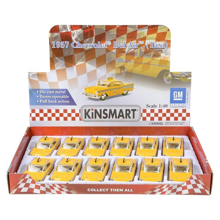 La Luna Bella - Toys - Vendita all'ingrosso Macchinetta/camioncino giocattolo - Bambini - Giocattoli per auto CHEVROLET BEL AIR TAXI LLB, IN ALLUMINIO PRESSOFUSO, 5"2
