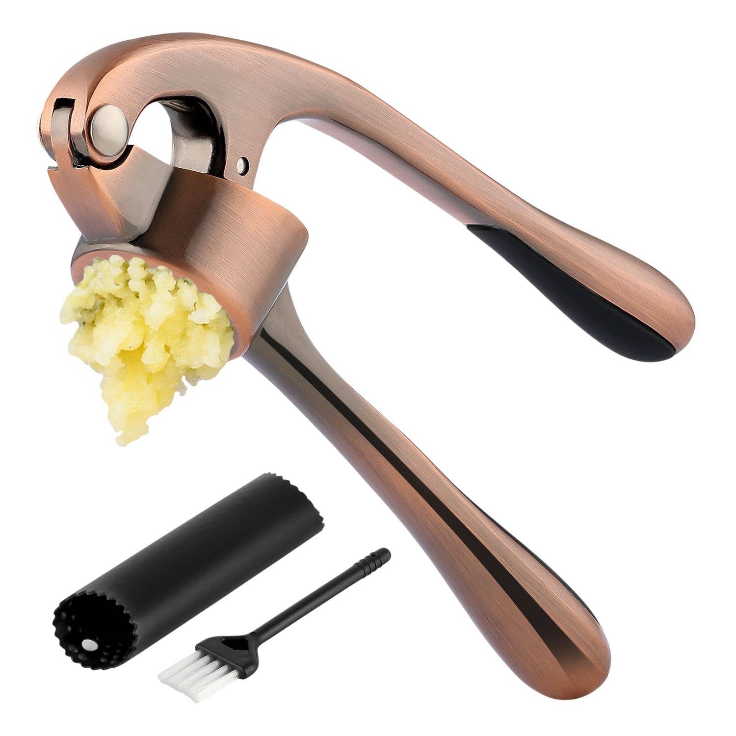 Zulay Kitchen - Venta al por mayor Utensilio/dispositivo de cocina - Prensa de ajo con pelador de silicona y cepillo17