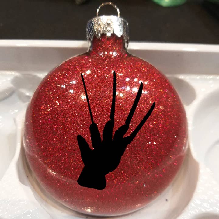 Freddy Nightmare Elm Street Enfeite de Natal à prova de estilhaço por atacado de Witchcrafted in MI