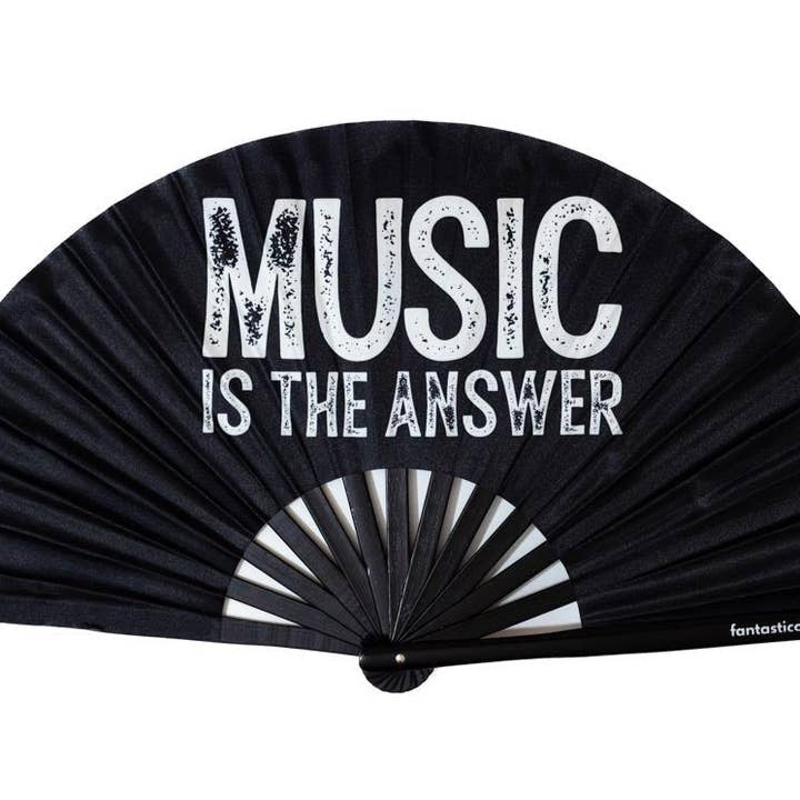 Music is the Answer XL-solfjäder för wholesale av Fantastico Fans