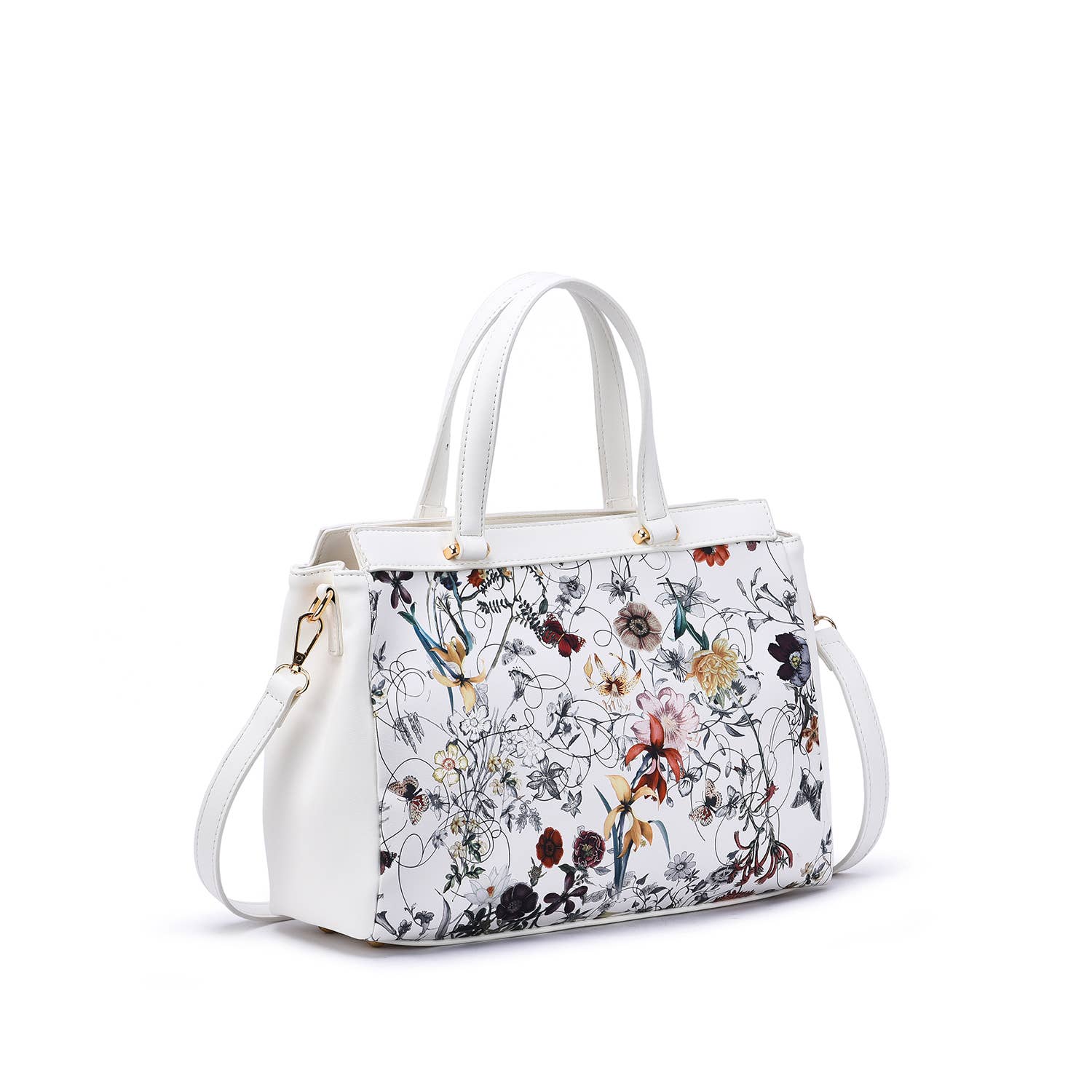 Mellow World - Vendita all'ingrosso Cartella - Donna - Borsa a tracolla Stellan con stampa floreale1