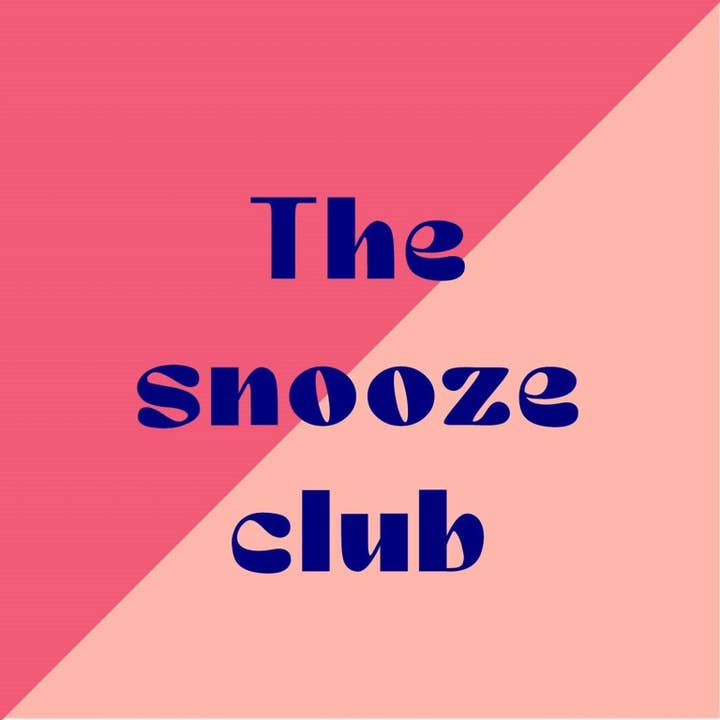 tegel met tekst the snooze club for wholesale by DRYdecorations