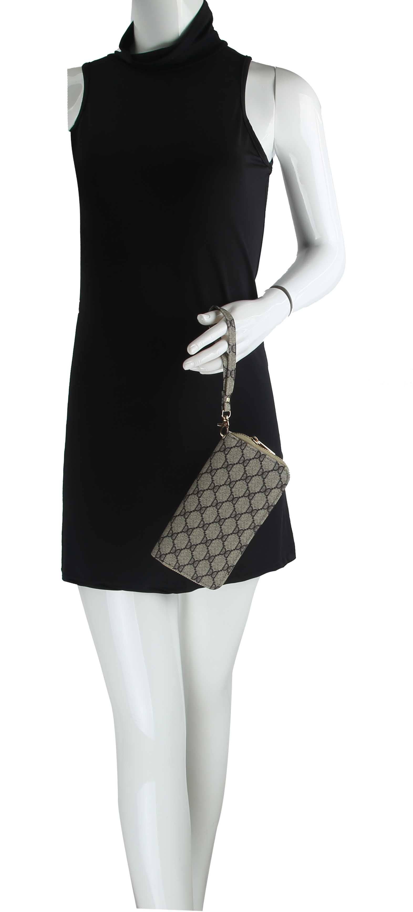 Handbag Factory Corp - Wholesale Wallet - Women's - Monogrammed Diamond Check Zip Around Wallet5