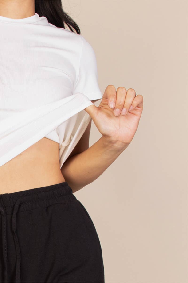 CAPELLA APPAREL - Wholesale Knit Top - Women's - Ribbed Round Neck Short Sleeve Top22