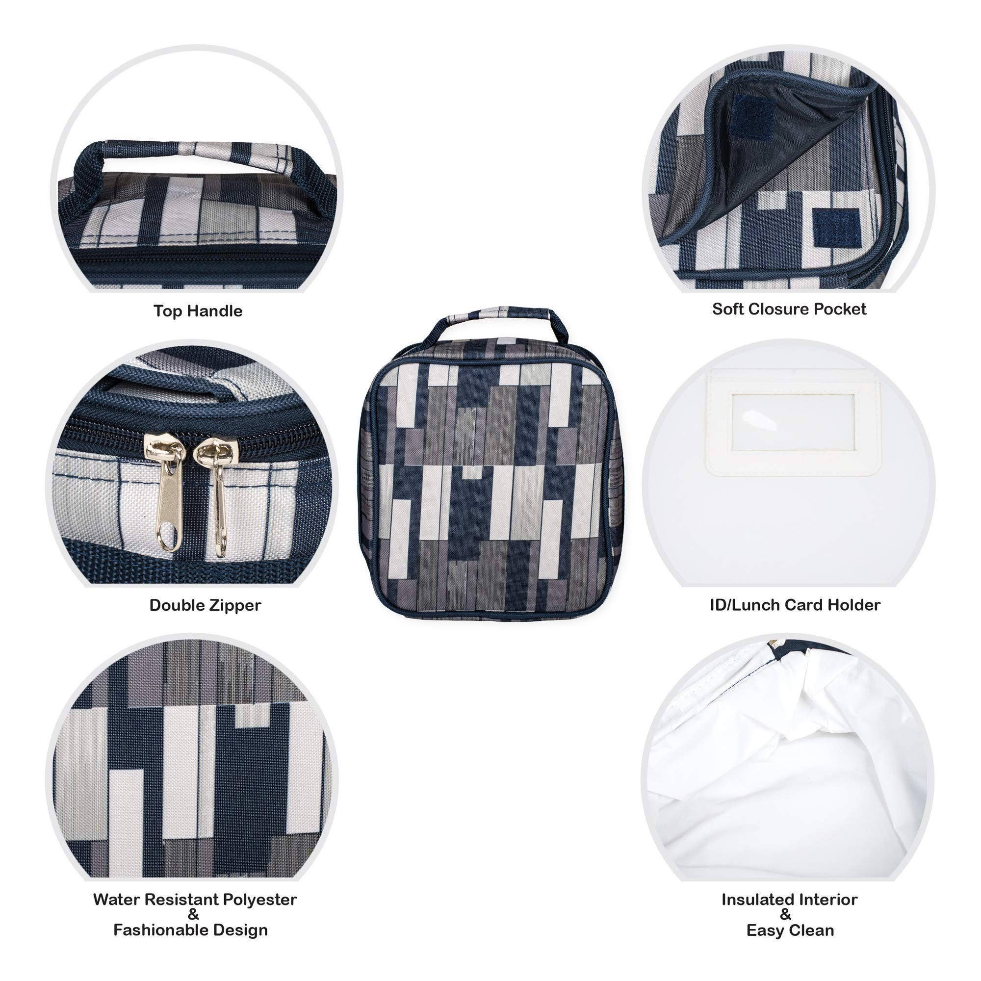 Dicksons - Wholesale Lunch Bag/Box - Kids - Space Gray & Navy Lunchbag1