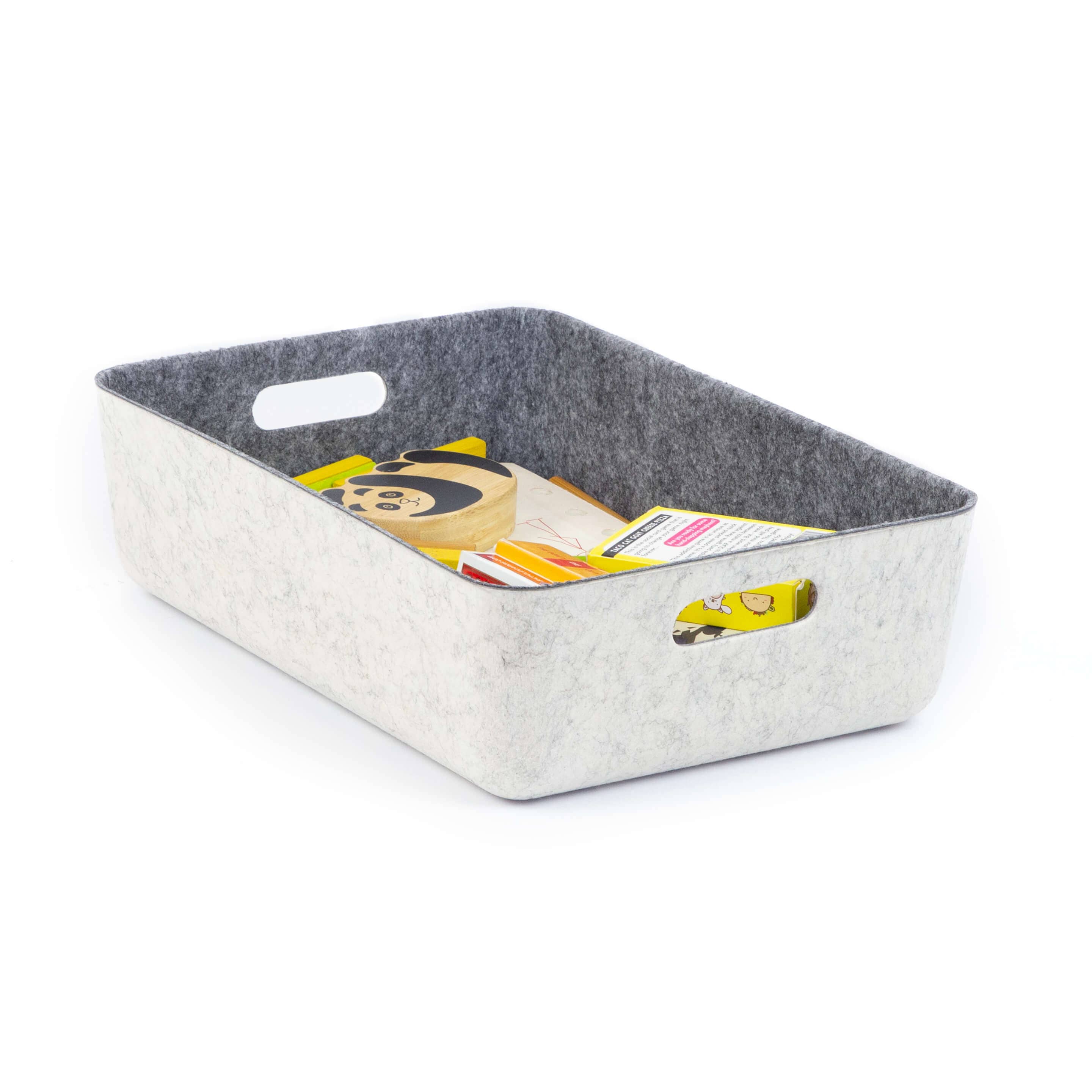 Three by Three Seattle - Wholesale Storage Bin - reSTAK recycled FELT storage medium short bin11