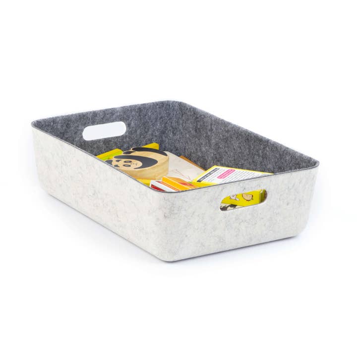 Three by Three Seattle - Wholesale Storage Bin - reSTAK recycled FELT storage medium short bin11