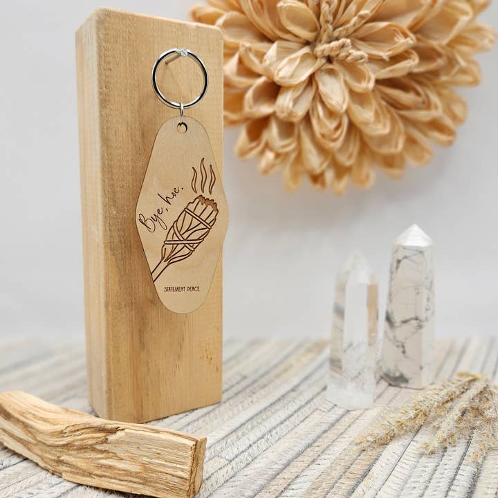 Bye Girl, Bye Keychain for wholesale by Statement Peace