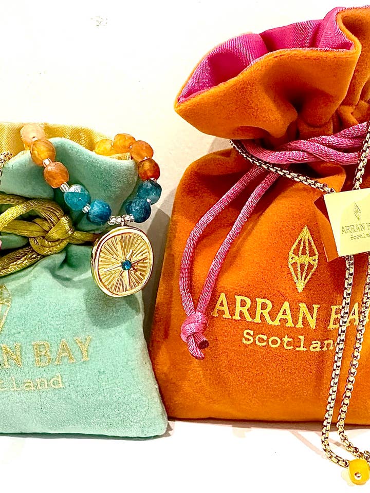 Velvet gift bag for wholesale by Arran Bay