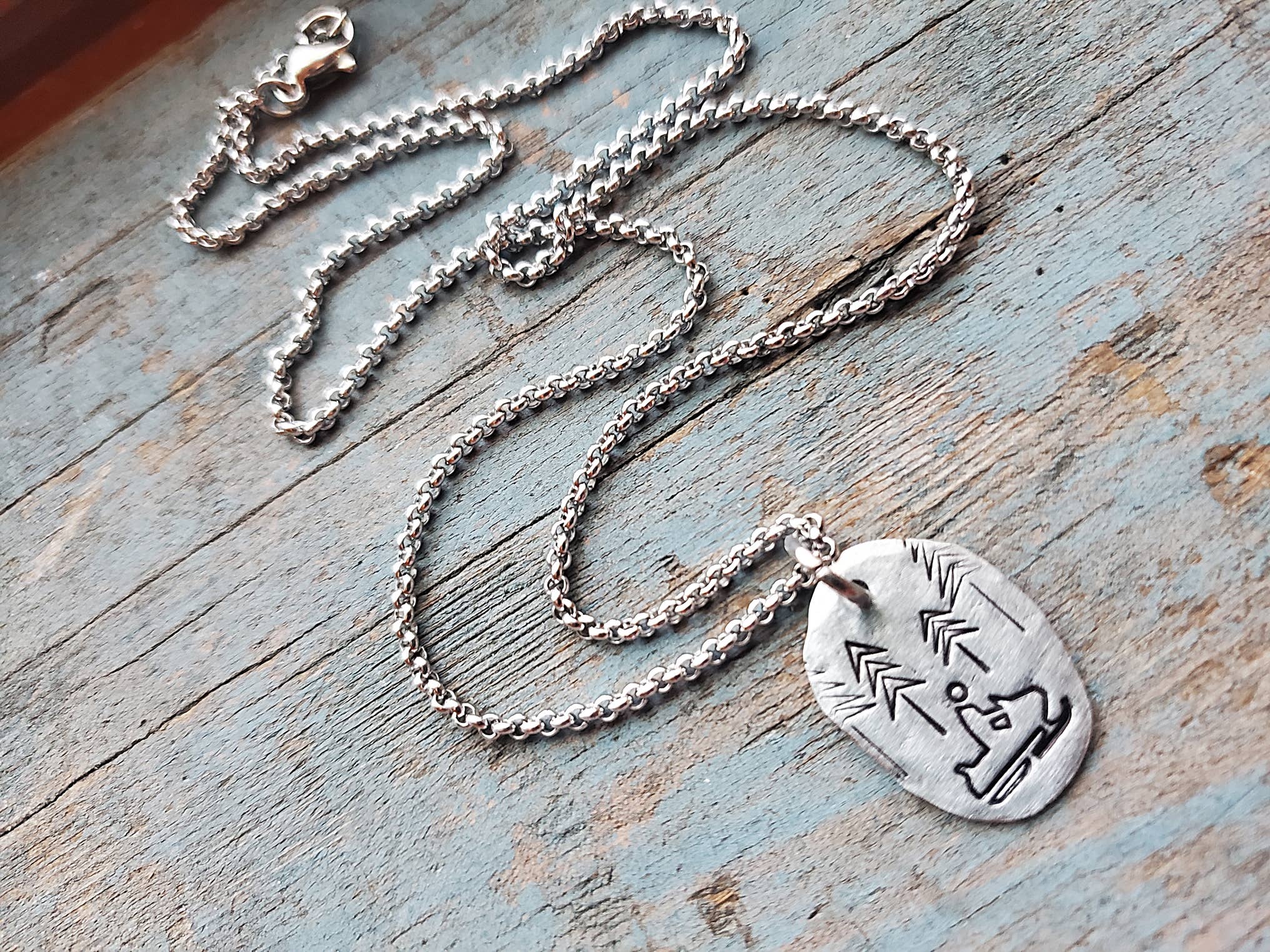 Kathryn's Collection - Vente Colliers à pendentif - Collier Motoneige, Fait Main avec Estampage9