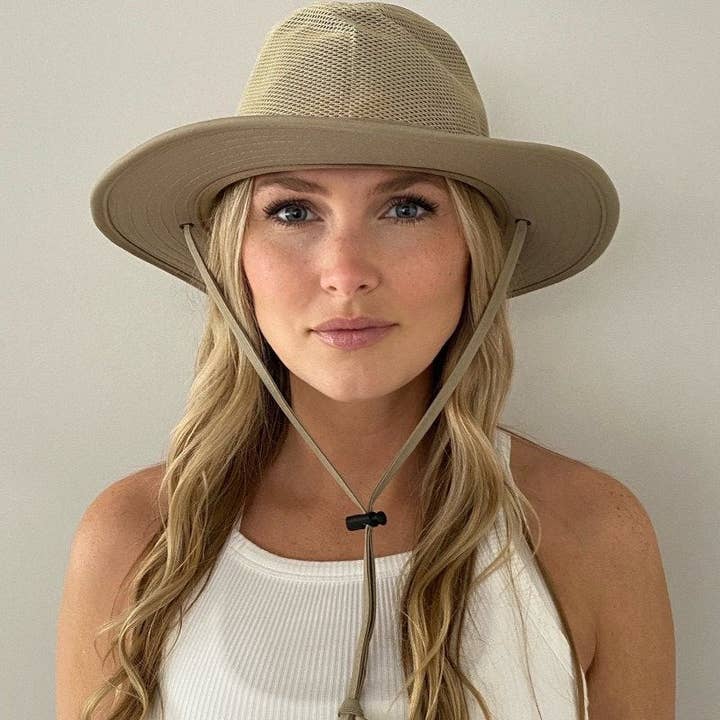 Sungrubbies - Wholesale Fedora - Unisex - Crushable Safari Hat Unisex With Chin Strap1