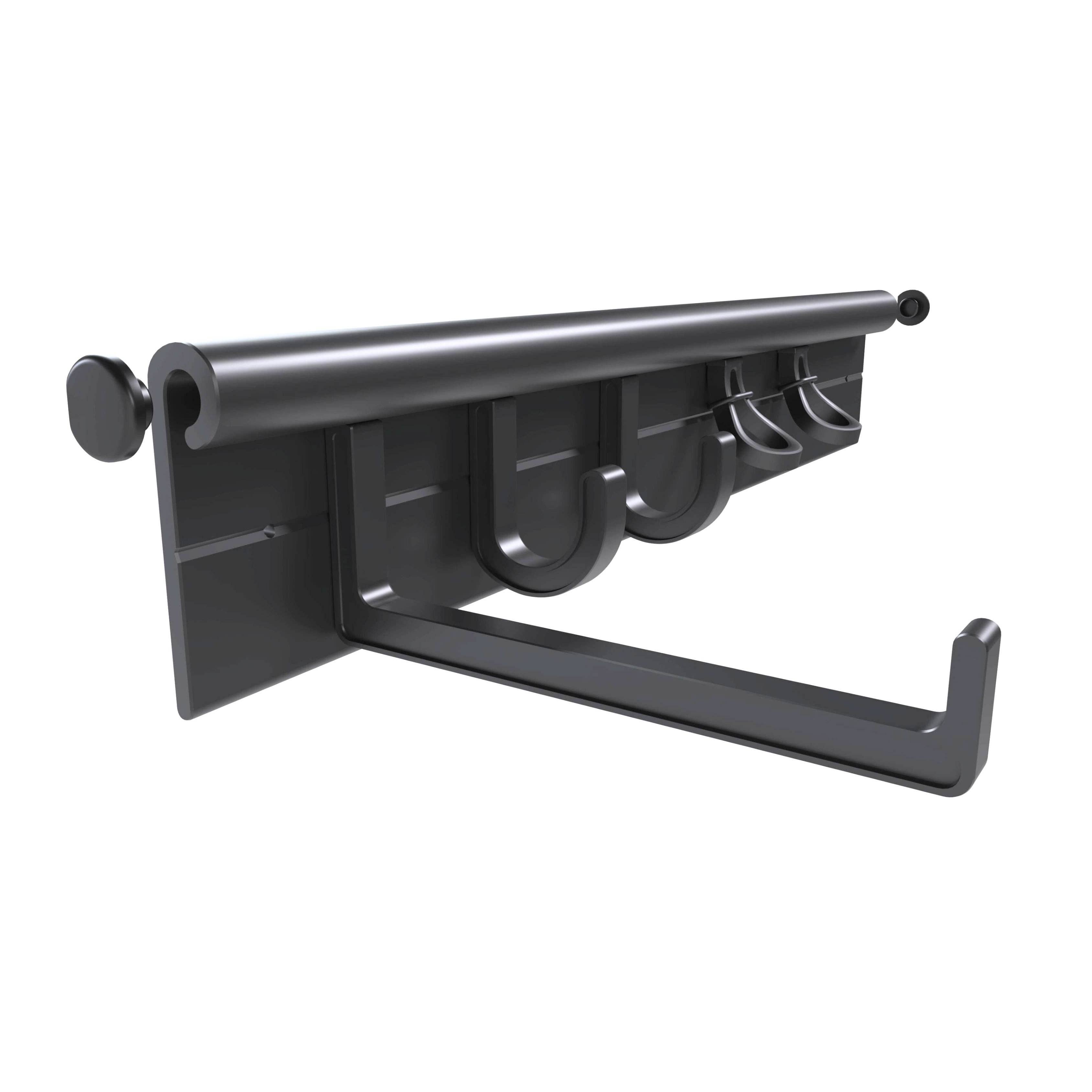 FLI Products - Wholesale Wall Hook - Hang It Simple Wall Mounted Multi-Purpose Holder, Hanger, Tool Organizer  - Mop Broom Coats Garage Closet Laundry RV Garden Storage Hooks 18”0