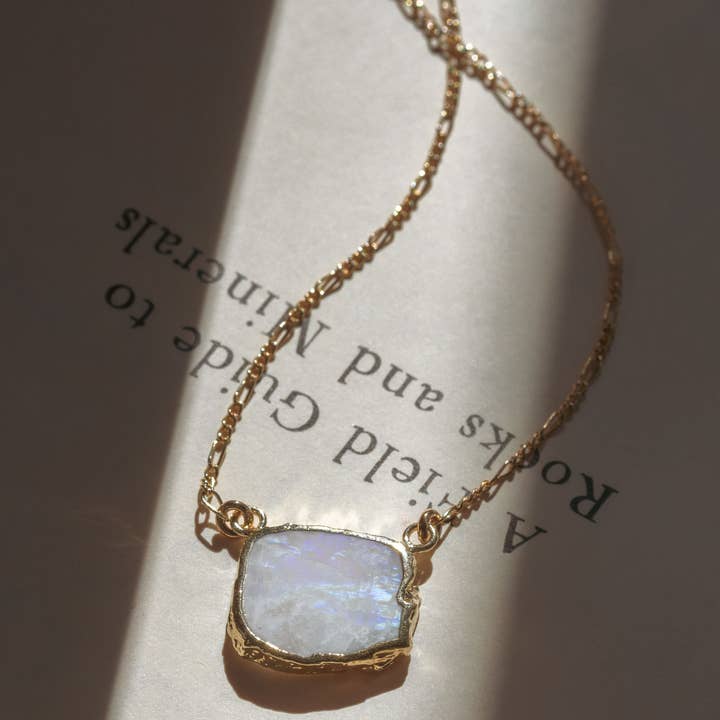 Wild & Grounded Necklace- Moonstone and other Purchase Wholesale wild stone. Free Returns & Net 60 Terms on Faire trending on Faire.