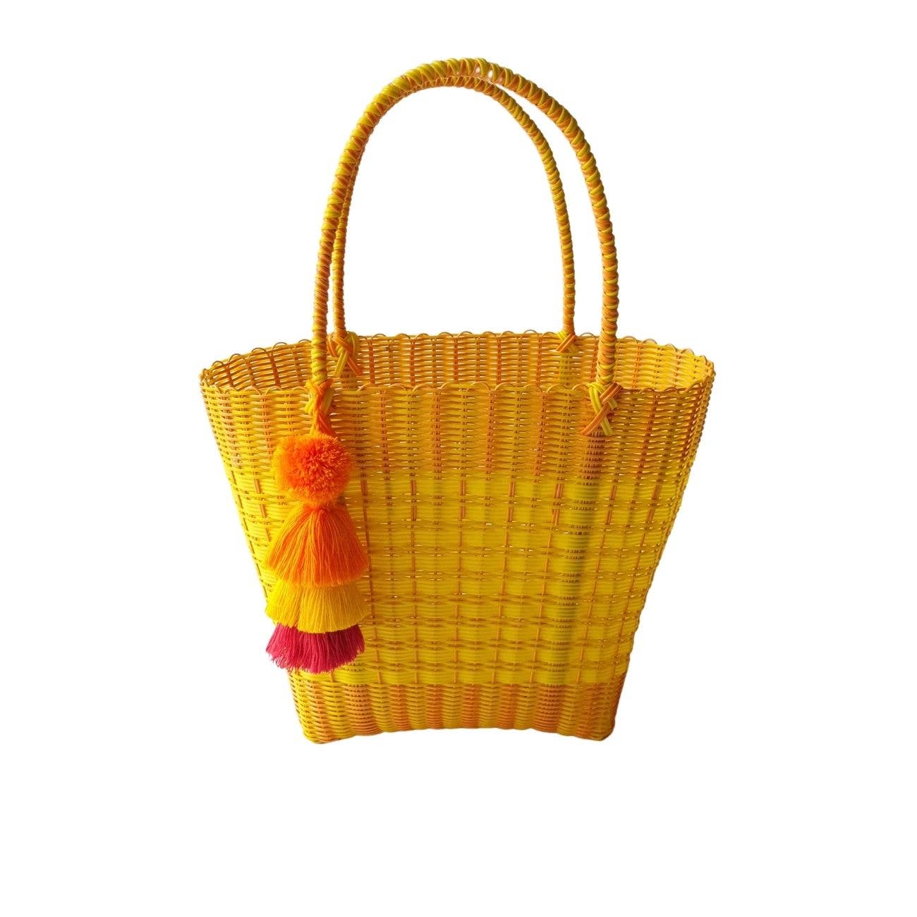 Achiote Guatemalan Goods – Großhandel Tragetasche – Damen – Achiote Einkaufstasche aus recyceltem Kunststoff, 100% handgefertigt, 3 Farben3