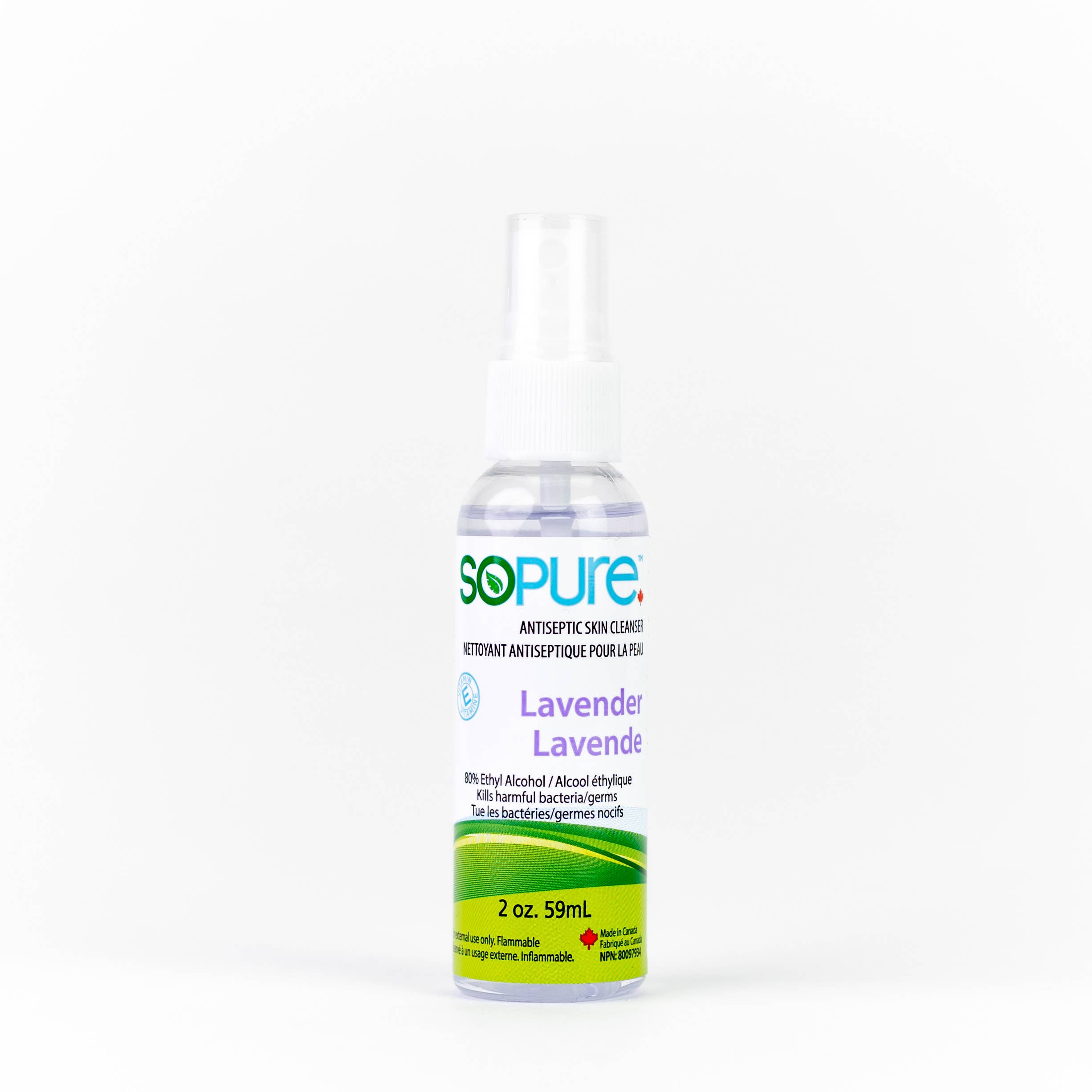 SoPure - Wholesale Desinfecterende handgel - 2oz of 59 ml spray handdesinfecterend middel 80% ethylalcohol5
