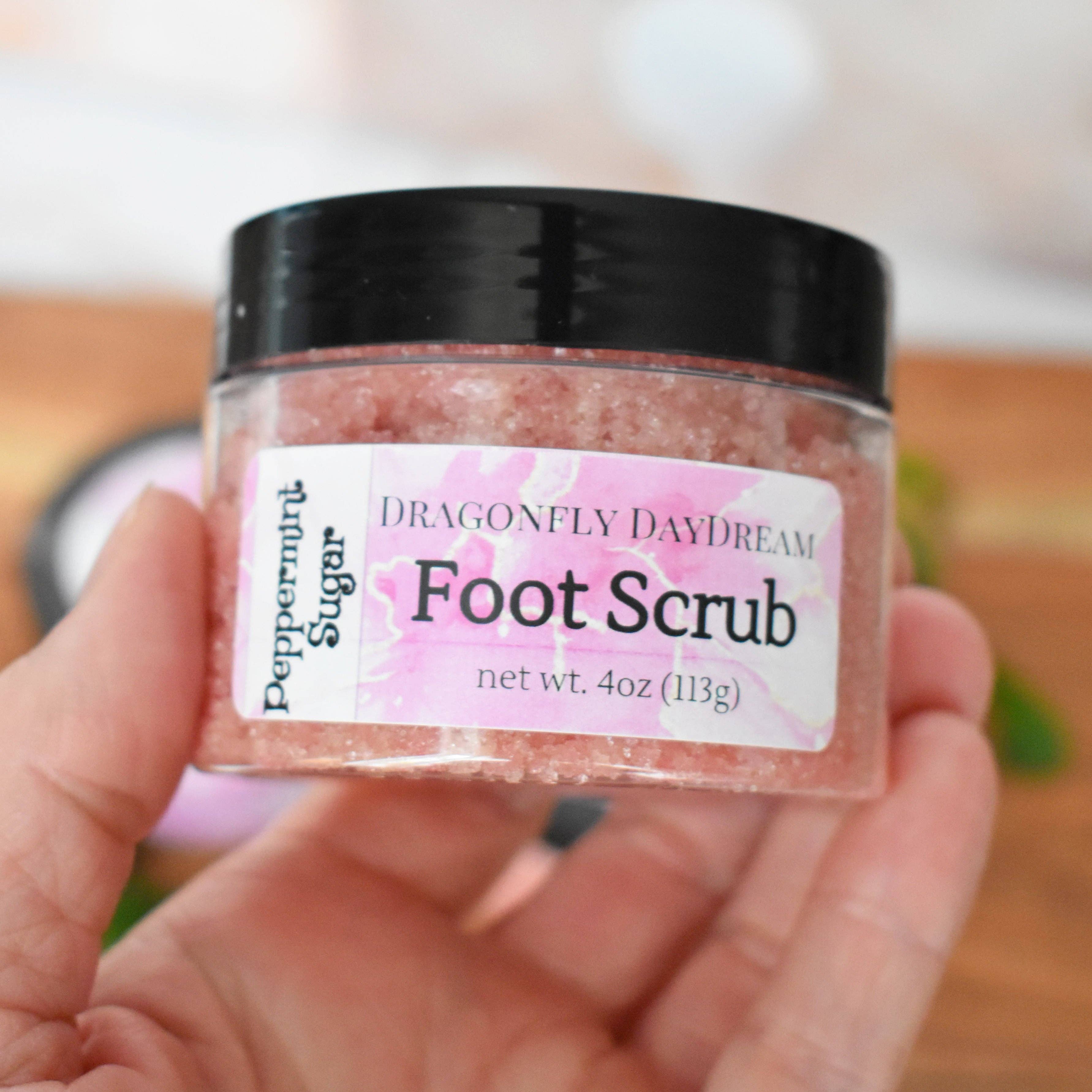 Dragonfly DayDream - Wholesale Foot Scrub/Polish - Sugar Foot Scrub PEPPERMINT1