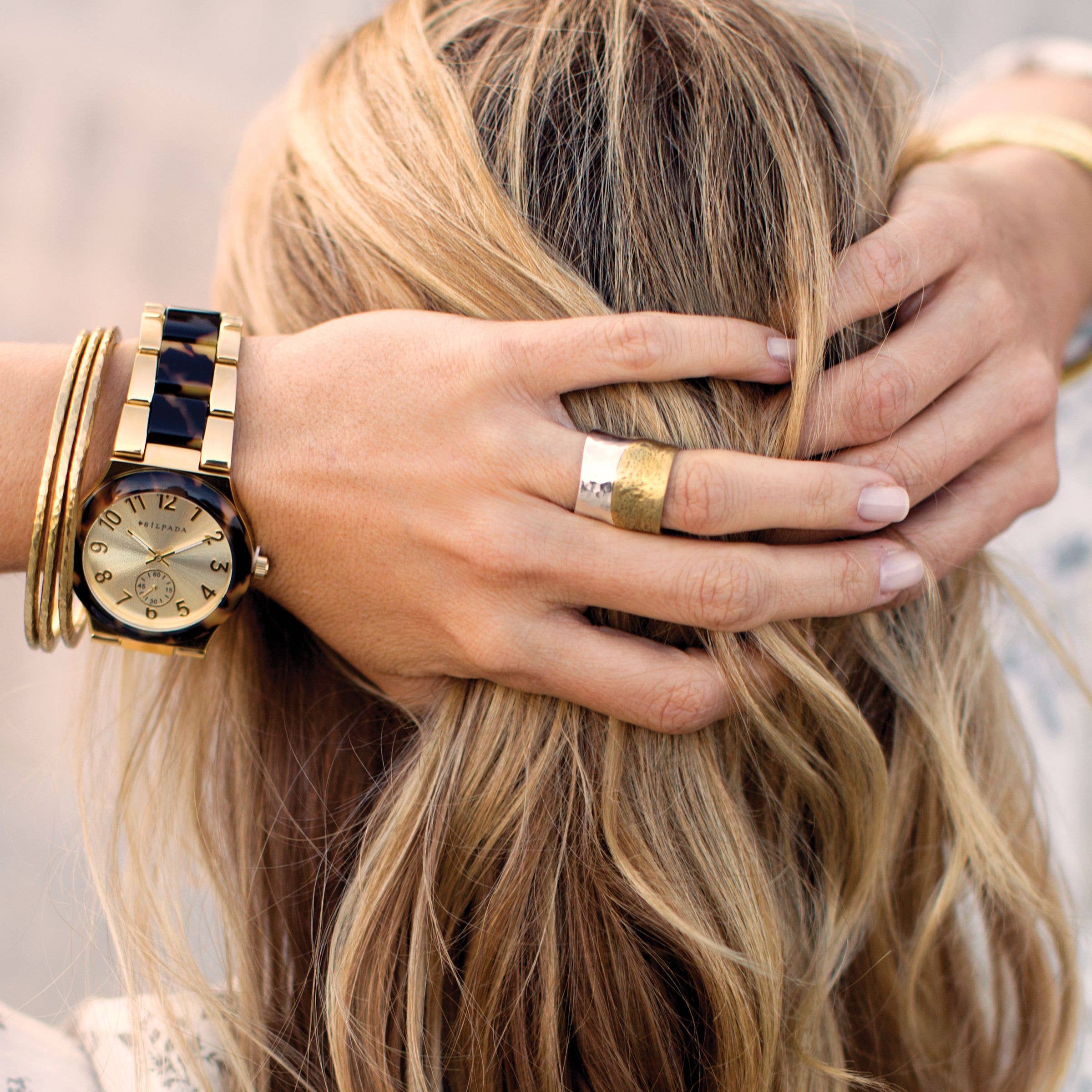 Silpada - Wholesale Band/Stacked Ring - Silpada 'Rain or Shine' Textured Ring in Sterling Silver and4