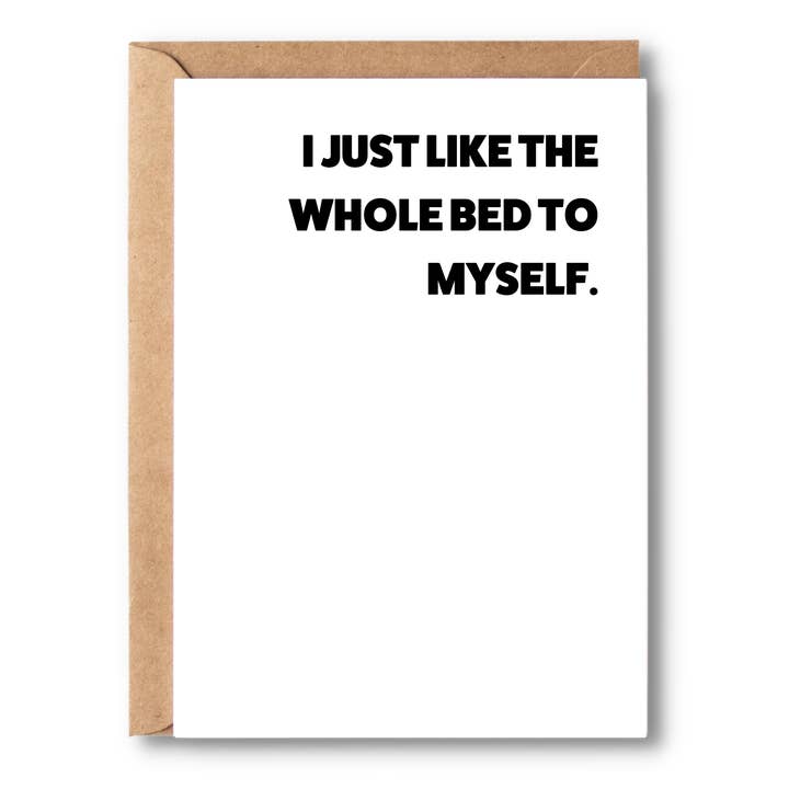 J'aime juste le lit entier pour moi pour la vente par Simple Scribble