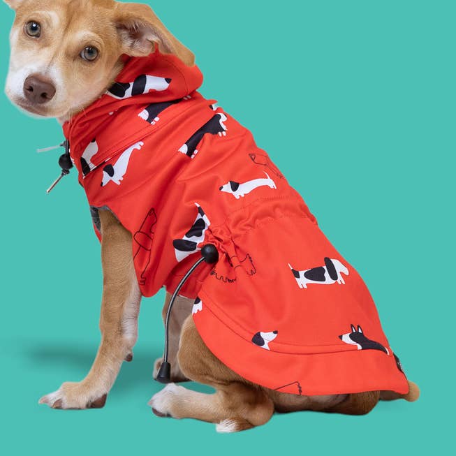 The Low Rider (RED) - Raincoat for wholesale by The Long Dog Clothing Co.