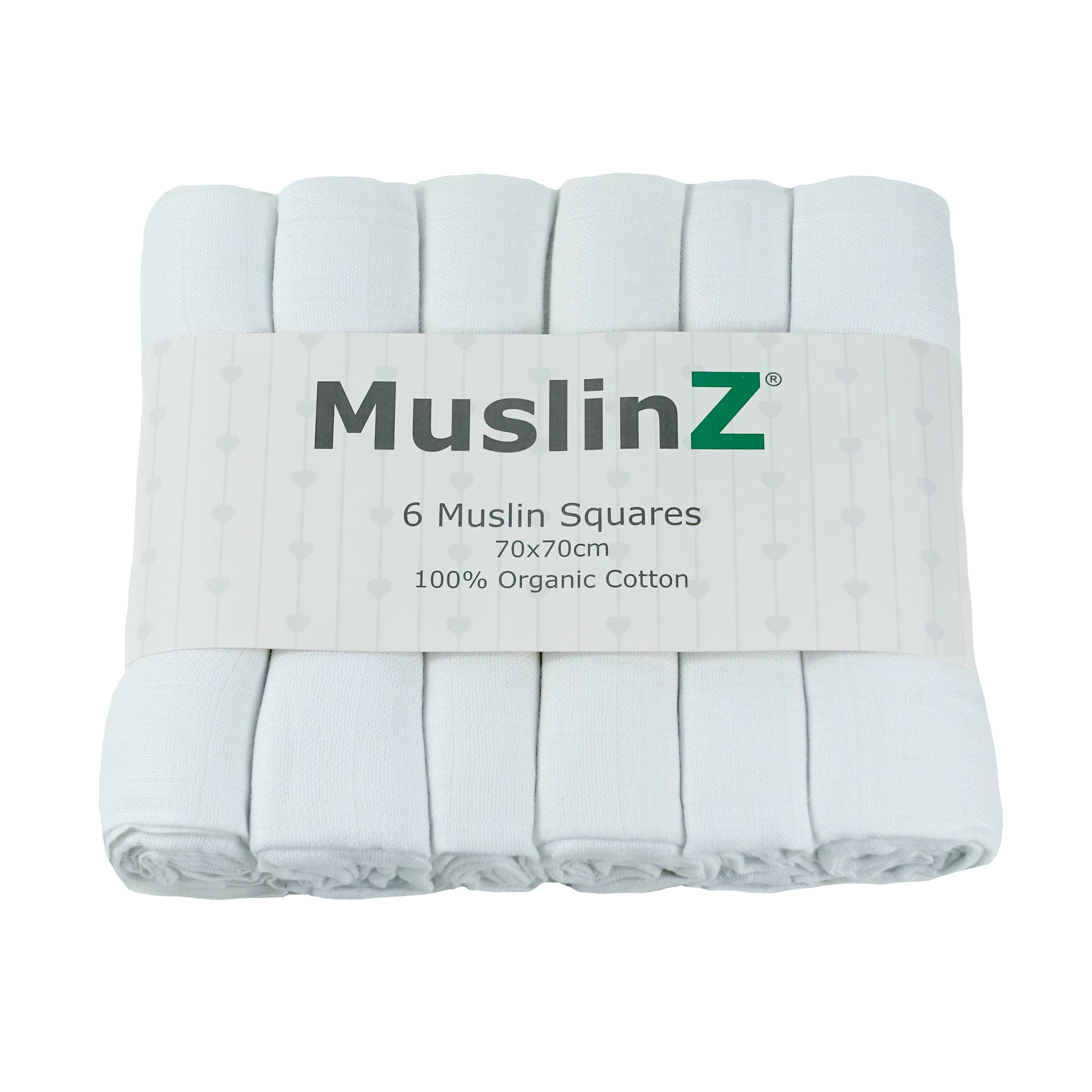 Muslinz - MerryGoRoundUK Ltd - Wholesale Spuuglapje - Baby - MuslinZ 6 stuks zakdoeken van 100% biologisch katoen2