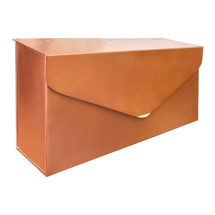Long Envelope Mailbox, Copper Finish for wholesale by NACH
