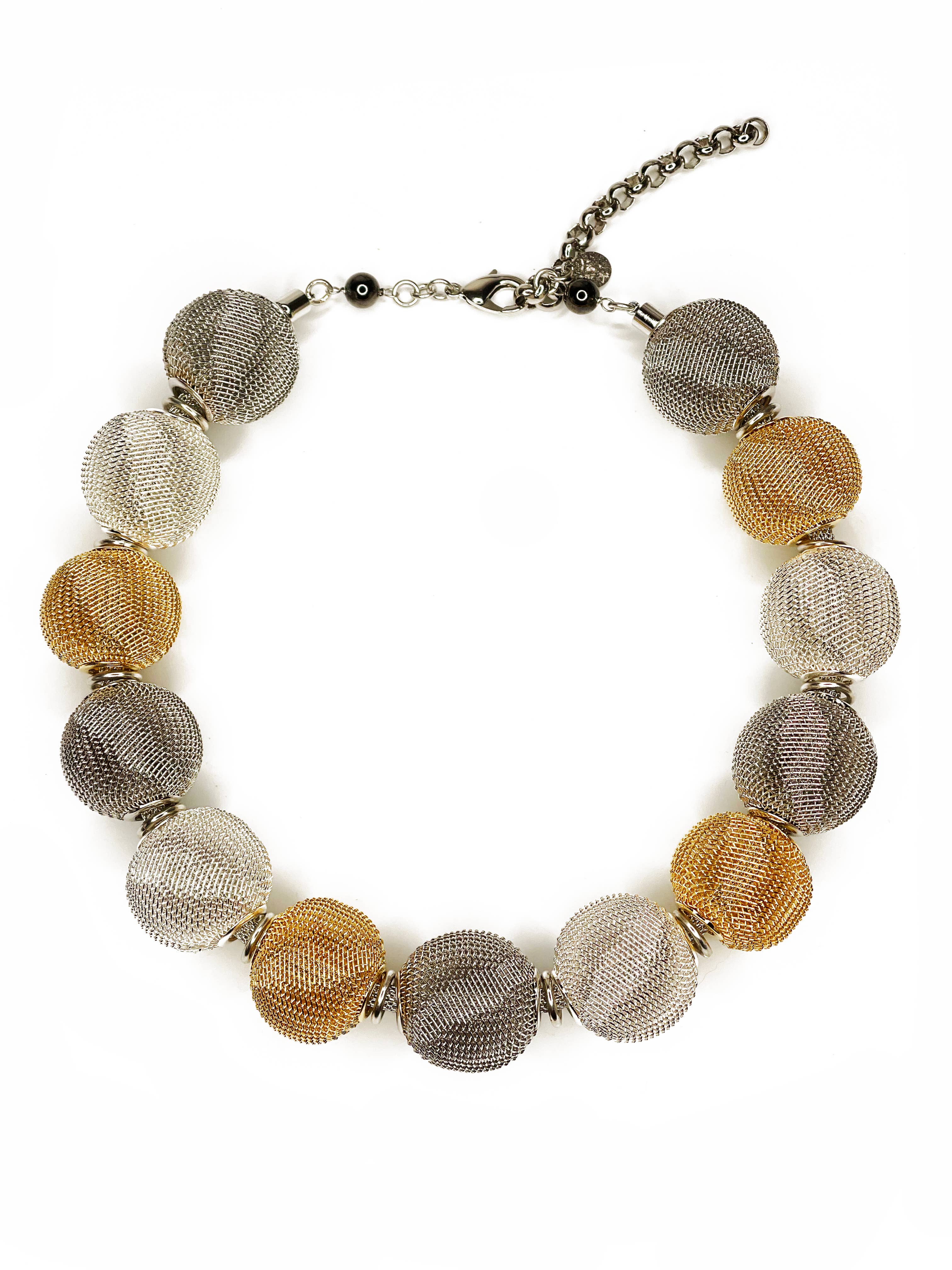 Erica Zap Designs - Wholesale Beaded/Pearl Necklace - Mesh Necklace with All Around Large Mesh Beads3