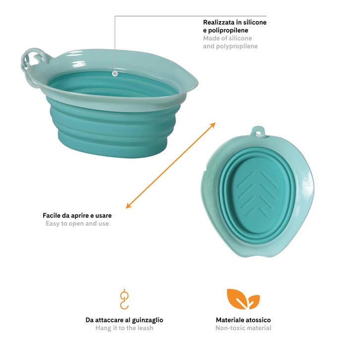 United Pets - Wholesale Pet bowl – Cat/dog - foldable travel bowl for food and water4