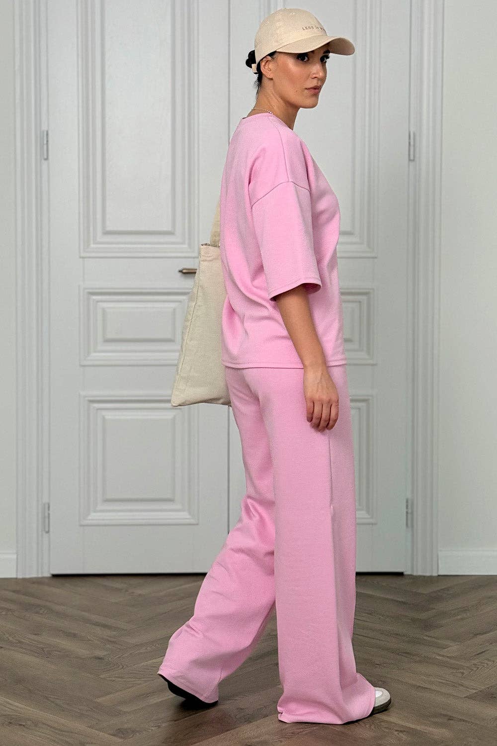 Azuri Fashion Group - Venta al por mayor Conjunto de ropa cómoda - Mujer - Conjunto de algodón rosa2