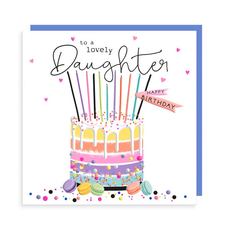 Buon compleanno a una bella figlia - Rainbow Party Cake per la vendita all'ingrosso da parte di Rosanna Rossi