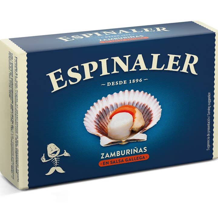 Salsa galiziana Zamburiña ESPINALER OL-120 per la vendita all'ingrosso da parte di ESPINALER 1896 S.L