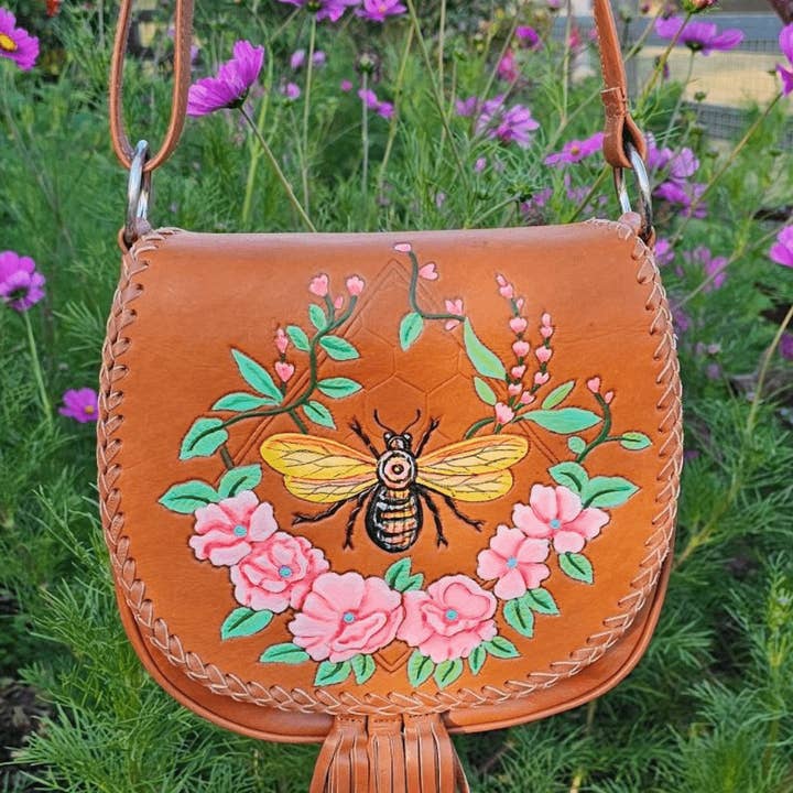 Bruin Bumble Bee schoudertas - Bruin voor groothandel op Faire