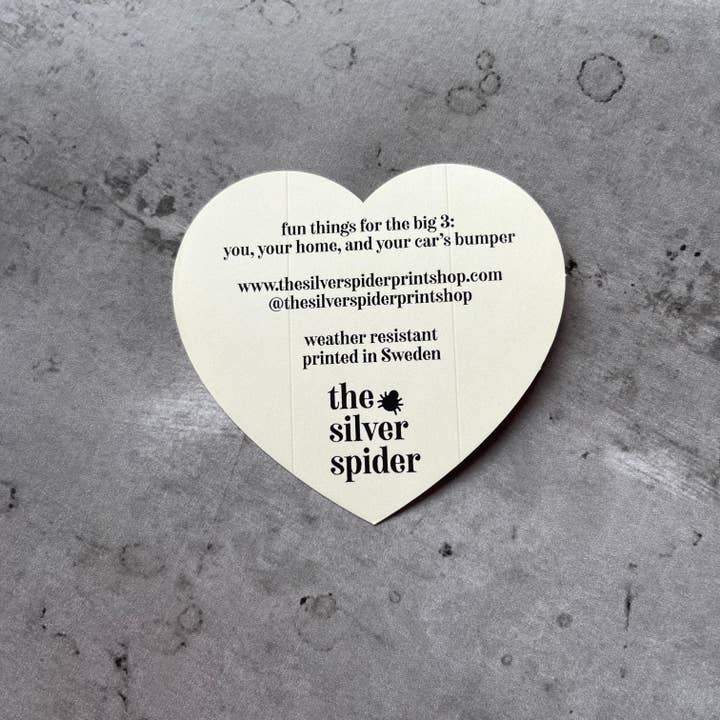 The Silver Spider – wholesale Sticker – Macaroni and Cheese Heart Sticker // food restaurant gifts2