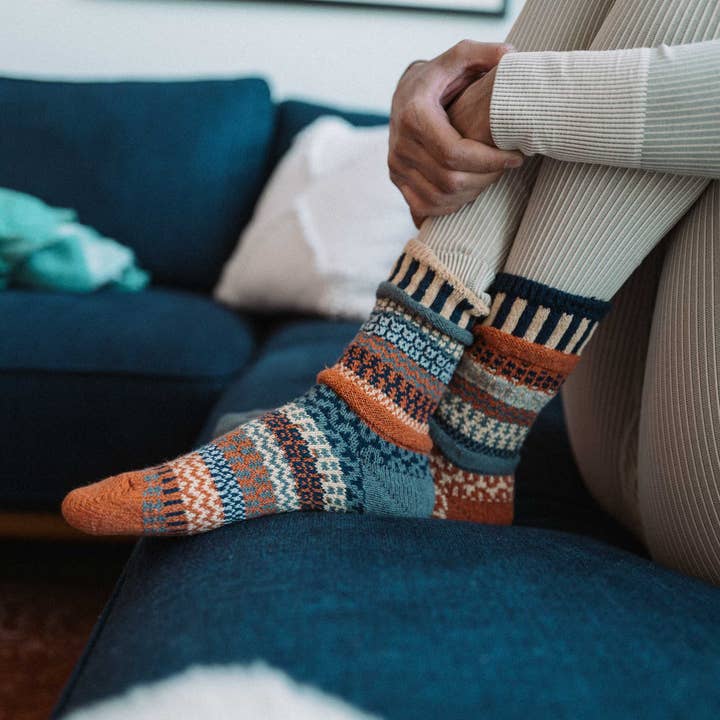 Solmate Socks - Wholesale Socks - Unisex - Nutmeg Crew Socks | Eco-Friendly & Made in the USA