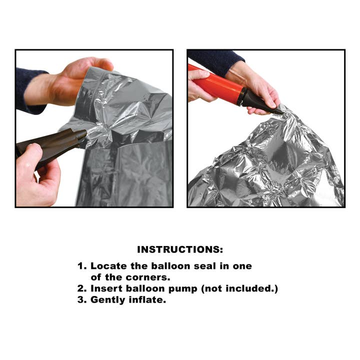 Beistle - Wholesale Decal - Party Decorations - Silver Foil Balloon Backdrops, 2 per package, 3' 6" x 23½"6